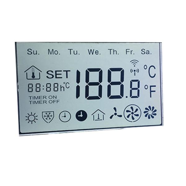 Numeric Monochrome Digital Custom LCD Display 7 Segment Type
