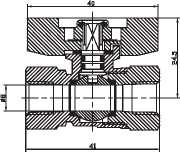1/8-1/4 Mini Ball Valve With ANSI B1.20.1 600 Wog Brass Ball Valve