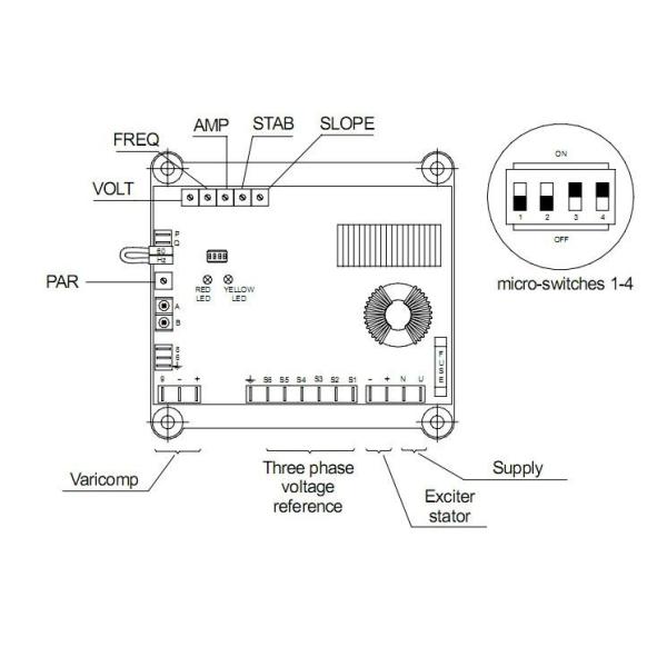Marelli AVR M40FA640A/A Voltage Regulator