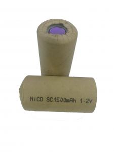 Ni-Cd Battery cell SC 1500MAH 1.2V