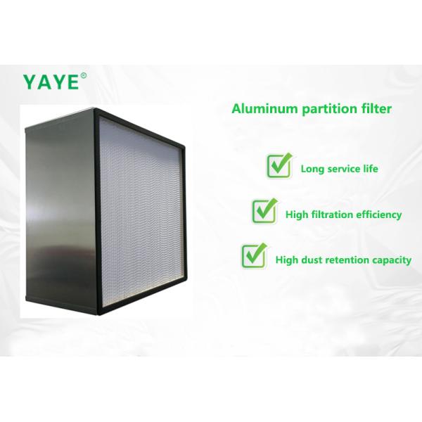 Aluminum frame HEPA filter close-up