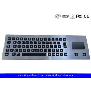 Illuminated industrial pc keyboard with integrated Touchpad , ruggedized