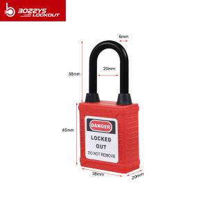 China BOSHI Industrial Products Lock Body Material Nylon PA Safety Lock Padlock on sale