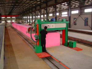 Quality Rail Type Foam Block Foam Sheet Cutting Machine Horizontal PLC Control for sale