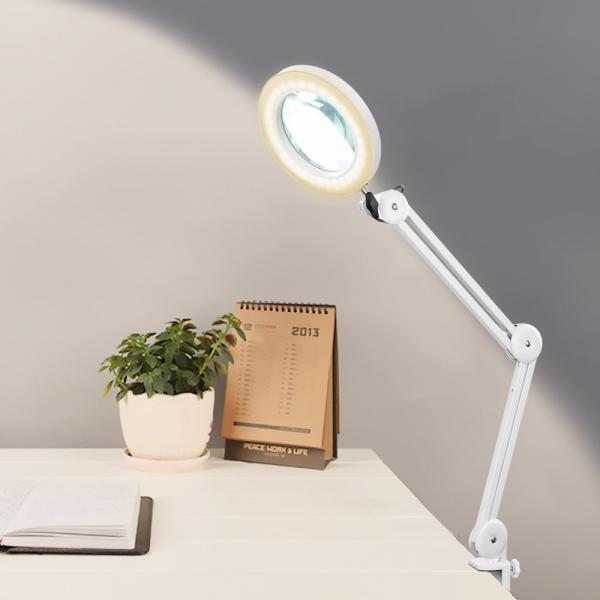 USB power input magnifier led lamp observation task desk magnifying lamp with