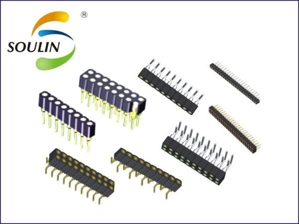 Buy 2.0mm Pitch Round Pin Header Connector Single Row Smt Straight at wholesale prices