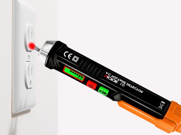 Buy Non-contact AC Voltage Detector meter LCD Display NCV Sensitivity Alarm Electric Circuit Breaker Finder Pencil Tester at wholesale prices