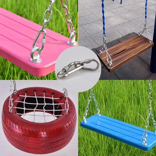 40mm Stainless Steel Carabiner Hook The Must-Have Accessory for Climbing Enthusiasts