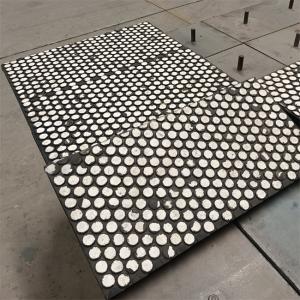 China 95% High Alumina Ceramic Liner Rubber Ceramic Lining Steel Backing on sale