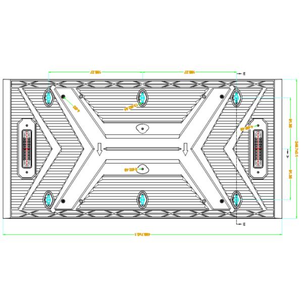 P4.81 SMD1921 LED Display Module 104x52 Resolution IP66 Waterproof