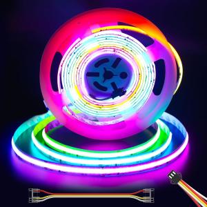 Quality RGB WS2811 IC COB LED Strip Lights Addressable Chasing Color RGB LED Multicolored Strips for Home DIY Lighting Projects for sale