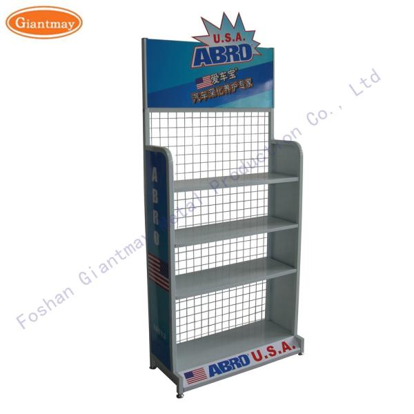 3 Tiers Metal Promotion Grid Wire Stand Mesh Display