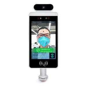 Quality AI Biometric Face Recognition Thermometer Temperature Measuring Device Android 7.1 for sale