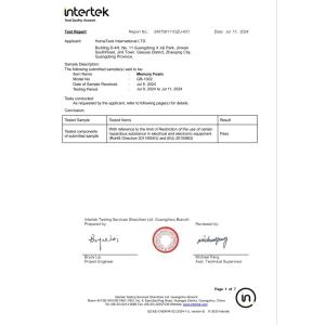 Hometeck International Limited Certifications