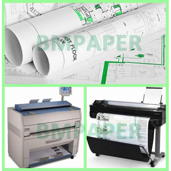 20 lb Bond 2" Core Wide Format Inkjet CAD Plotter Paper For Drawing 36" x 300' 