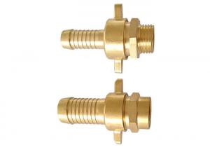 China Three Piece Brass Hose Fittings , Brass Hose Connector Easy Connection on sale