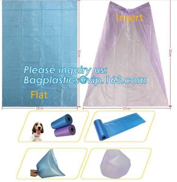 Biodegradable Compostable Scented High Quality HDPE Plastic Baby Nappy Sacks Baby Diaper Bags with Tie Handles, bagease