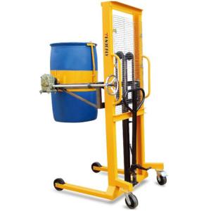 Manual drum stacker with scale with printer