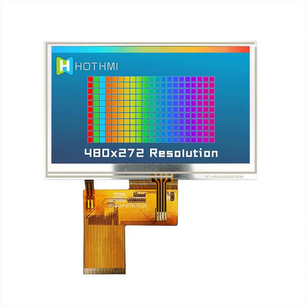 4.3 Inch 480x272 RGB TFT LCD Display with Resistive Touch Screen