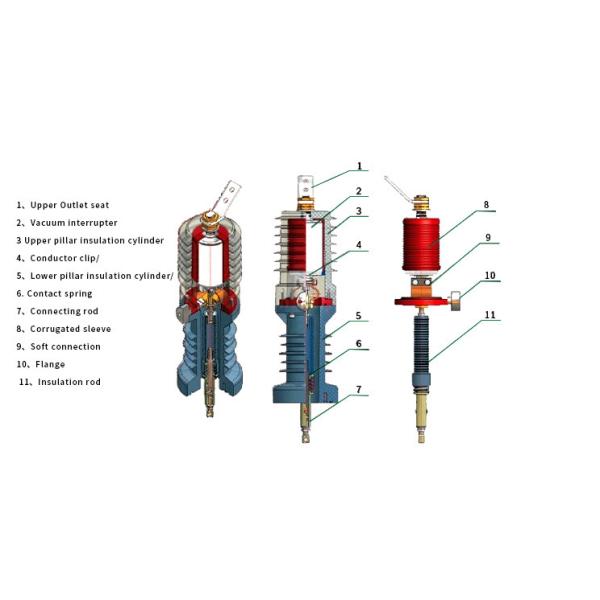 Copper Material Electrical Vacuum Breaker With Overload Protector IEC60898