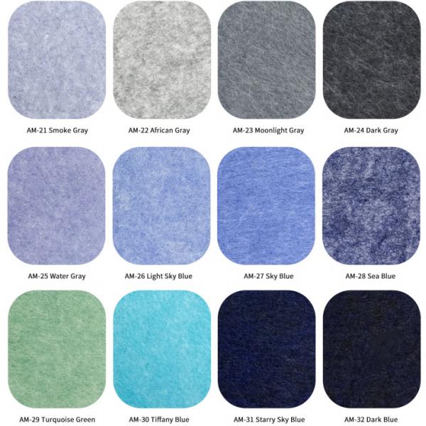 9mm Snow White Acoustic Fiber Board 100% Recyclable Polyester Fiber