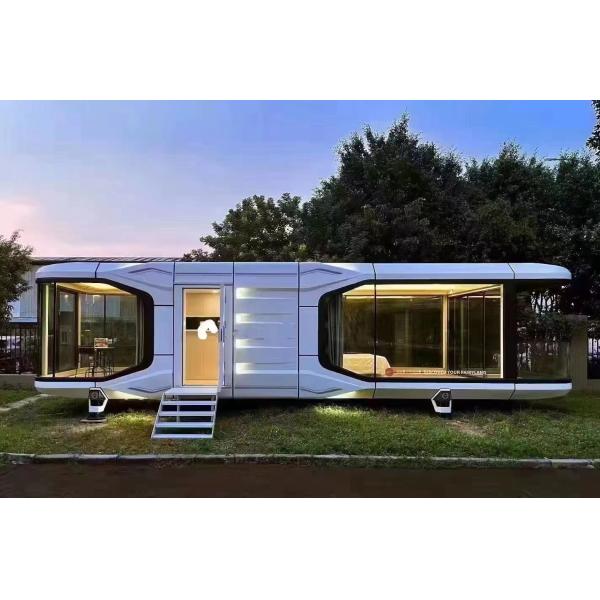Outdoor Easy Installation Mini Space Capsule Hotel Luxury Eco Friendly Sound Proofing Living Space with Aluminum Window