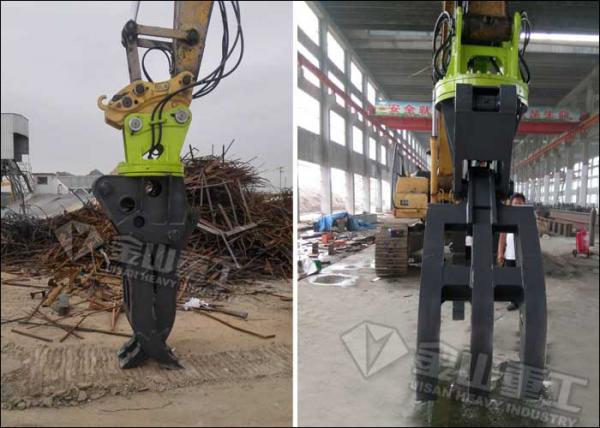 Q345B Hydraulic Power Excavator Grapple Attachment For Excavator