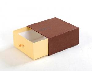 China Pure Color Paper Drawer Boxes Kraft Drawer Box  Shoes And Suit Packing on sale