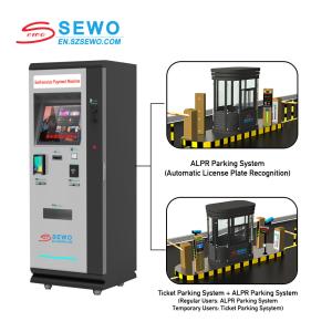 Optional Banknote Collection Module Multi-Level Parking Payment Kiosk Machine
