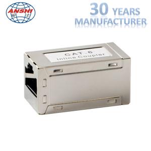 China Rj45 Cat5e Cat6a Cat6 Inline Coupler Stp Ftp 8p8c on sale