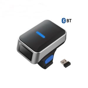 China qr code scanner online mobile finger wireless 2d qr reader online bluetooth on sale