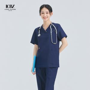 China Uniforms From Medical Scrub Spandex Stretch Fashionable Uniformes Medico Nursing Scrubs on sale