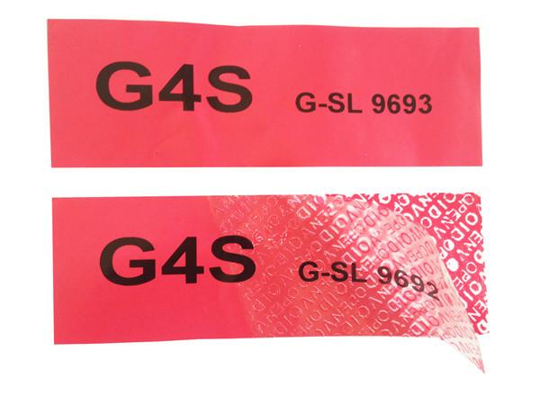 G4S Transportation Company Printable Security Labels With Unique Serial Number