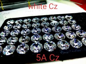 China synthetic 5A cubic zirconia , white star cut CZ gems ,wholesales synthetic zircon gems on sale