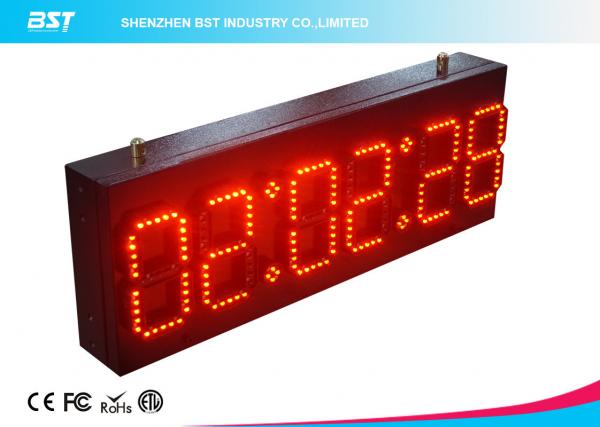 Buy Ultra Thin Wall Digital Led Clock Display / Red Led Wall Clock at wholesale prices