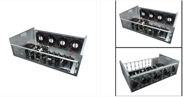 Buy BTC ETH Mining Rig Machine , AMD A68 8 Gpu Mining Rig Frame at wholesale prices