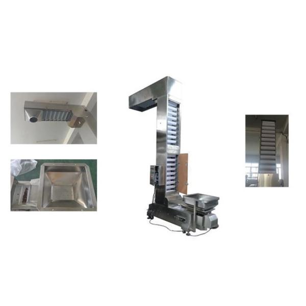 Food Snack Chips Nuts Z Type Bucket Elevator Conveyor 304SS Frame