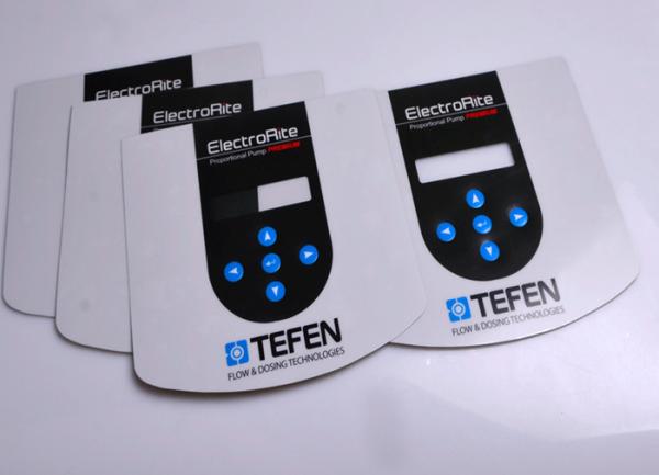 Buy Custom strong self adhesive PC clear window embossed button control panel sticker at wholesale prices