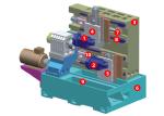 Adjustable Control Panel Multi Turrets CNC Turning Machine