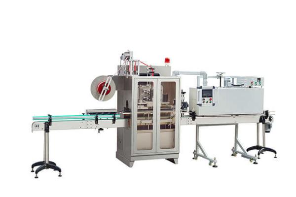Buy PLC HMI Automatic Shrink Sleeve Applicator Machine 800BPM Packaging at wholesale prices