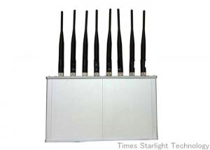 Quality Small Cellular 8 Band WiFi UHF VHF GPS Signal Blocker Cell Phone Jammer for sale