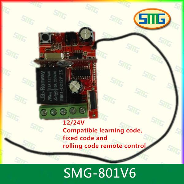 Buy 12V/24V 10A Relay Wireless RF Remote Control Transmitter + Receiver at wholesale prices