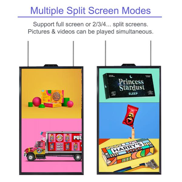 Ultra Bright LCD Monitor For Advertisement 55 Inch Remote Control CMS