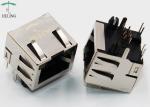 8P8C Shielded Modular Connectors DIP R / A Side Entry With GRE / YEL LED