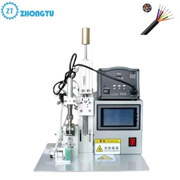 Buy Pedal Control Semi Automatic Soldering Machine For LED Terminal Switch Socket Cooper Wire at wholesale prices
