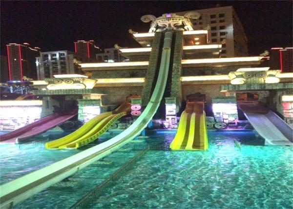 Buy Outdoor Aqua Play Adult Swimming Pool Spiral Water Slides at wholesale prices