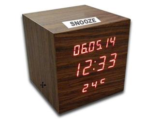 Quality Digital LED Wooden Clock with Calendar, Radio, Bluetooth and Loudspeaker for sale