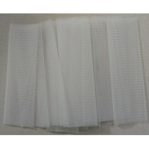 White PE Protective Mesh Liquor Bottle Sleeves 80 Mesh Reusable Soft Polyethylene
