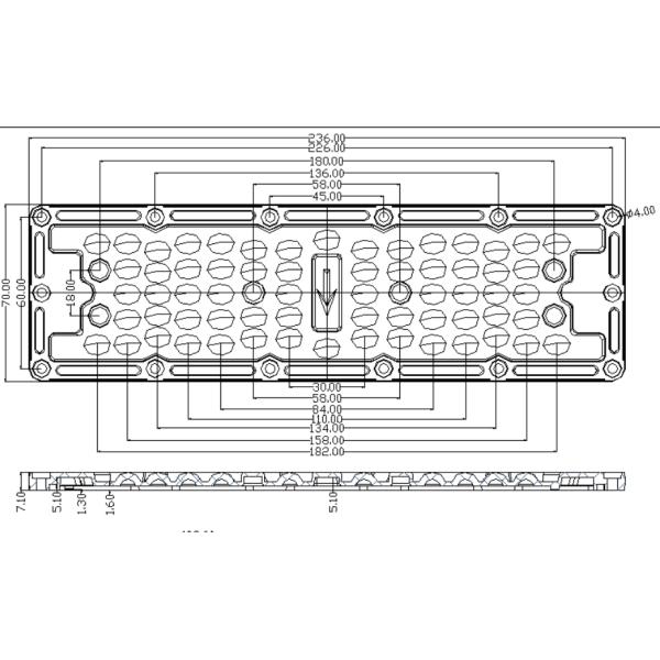 Asymmetric Multi Lens Array UV Resistant PC Optical Material