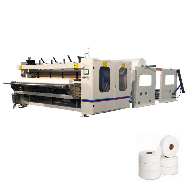 Buy Maxi Roll Rewinding Machine , 230m/Min PLC Toilet Paper Roll Making Machine at wholesale prices
